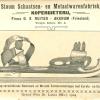 Kaft catalogus ca.1908 schaatsenmaker firma G.S.Ruiter, Akkrum