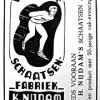 Reclamestikker schaatsenmaker K.Nijdam uit Akkrum