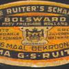 etiket schaatsenmaker Ruiter, Bolsward