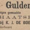 Advertentie 1902 schaatsenmaker K.J.de Boer, Drachten