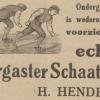 Advertentie 1917 schaatsenmaker H.Hendriks, Drachten