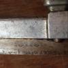 Merkteken TWEE OGEN aluminium schaats schaatsenmaker C.L.Nauta, Heeg