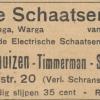 Advertentie 1933 schaatsenmaker D.W. Steenhuizen, Huizum