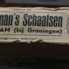 Doos voor schaatsen schaatsenmaker J. Noorman, Den Ham