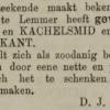 Advertentie 1890 schaatsenmaker D.J. Douma, Lemmer