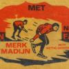 etiket Madijn voor schaatsen G.H.Nijdam Oranjewoud