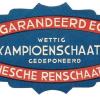 etiket Kampioenschaats voor schaatsen G.H.Nijdam Oranjewoud
