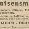 Advertentie 1954 schaatsenmaker G.H. Nijdam, Oranjewoud