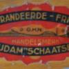 etiket voor schaatsen G.H.Nijdam Oranjewoud