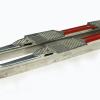 Aluminium schaatsen rood schaatsenmaker E.Vonk, Oudeschoot