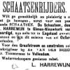 Advertentie 1894 schaatsenmaker L. Harrewyn, Giessenburg