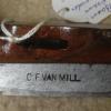 Merkteken Friese doorloper schaatsenmaker C.F. van Mill, Gorinchem