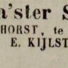 Advertentie 1853 schaatsenmaker G.J. Bloemsma, Warga
