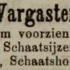 Advertentie 1875 schaatsenmaker G.J. Pool, Warga