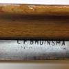 Merkteken Friese doorloper schaatsenmaker L.F. Bruinsma, Woudsend