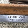 Merkteken Friese schaats schaatsenmaker L.F. Bruinsma, Woudsend