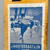 Doos voor schaatsen schaatsenmaker J. Nooitgedagt, IJlst