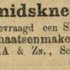 Advertentie 1901 schaatsenmaker J.H. Douma, IJlst