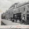 Ansichtkaart 1903 winkel W.C.v.Iperen, hoek Noordseweg Gorcumsestraat Meerkerk