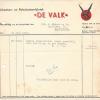 Rekening 14 juni 1958 schaatsen- en rolschaatsenfabriek De Valk, Enkhuizen