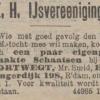 Advertentie 1909 schaatsenmaker J. Dortweg, Rotterdam