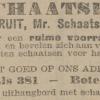 Advertentie 1923 schaatsenmakers Gebr.Kruit, Rotterdam