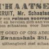 Advertentie 1924 schaatsenmakers Gebr.Kruit, Rotterdam