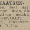 Advertentie 1922 schaatsenmaker C. Langevoort, Rotterdam