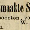 Advertentie 1873 schaatsenmaker W. Hosbach, Leeuwarden