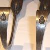 Detail krulschaatsen schaatsenmaker H. Melis, Muiden