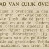 In memoriam 1933 schaatsenmaker C. van Cuyk, Haarlem