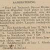 Advertentie 1935 resultaat aanbesteding schaatsenfabriek van B. de Boer, Winschoten;