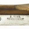 Merkteken gatenschaats gemaakt door Vonk ca 1935
