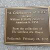 Opschrift "A Celabration of Life" - Laurel (MD) USA - William Duffy