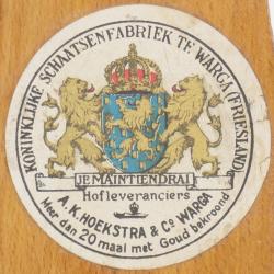 Etiket voor schaatsen A.K.Hoekstra&Co Warga