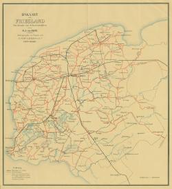 IJskaart van Friesland ten dienste van schaatsenrijders (1903)