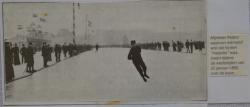 Wedstrijd "Zwieren" Museumplein, de heer Peters op 22 januari 1892