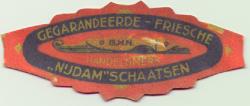 Etiket voor schaatsen G.Nijdam, Oranjewoud