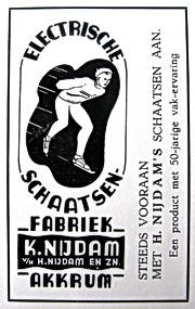 Etiket K.Nijdam Akkrum