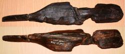 Schaatshoutje met lange lage hals uit ca. 1425-1525
