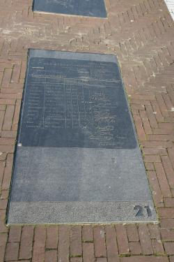 Tegeltableau met Elfstedenstempelkaart