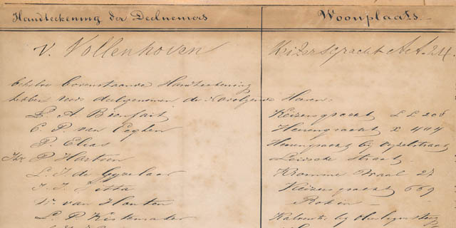 Ledenlijst 1864