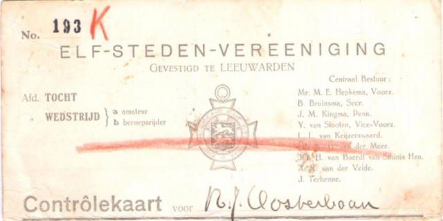 De Elfstedentocht 1940 van Dolf Oosterbaan